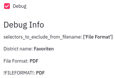 Demo Debug